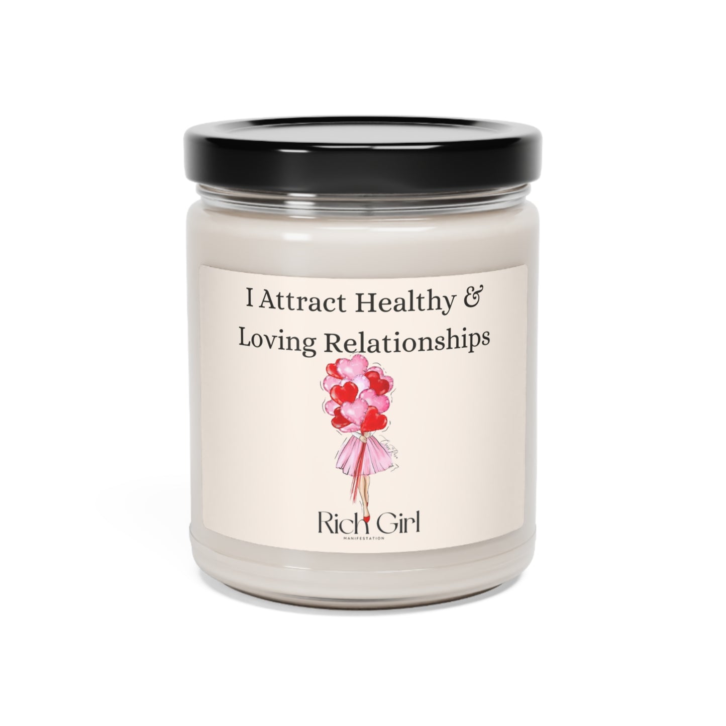 I Attract Healthy & Loving Relationships Scented Soy Candle, 9oz