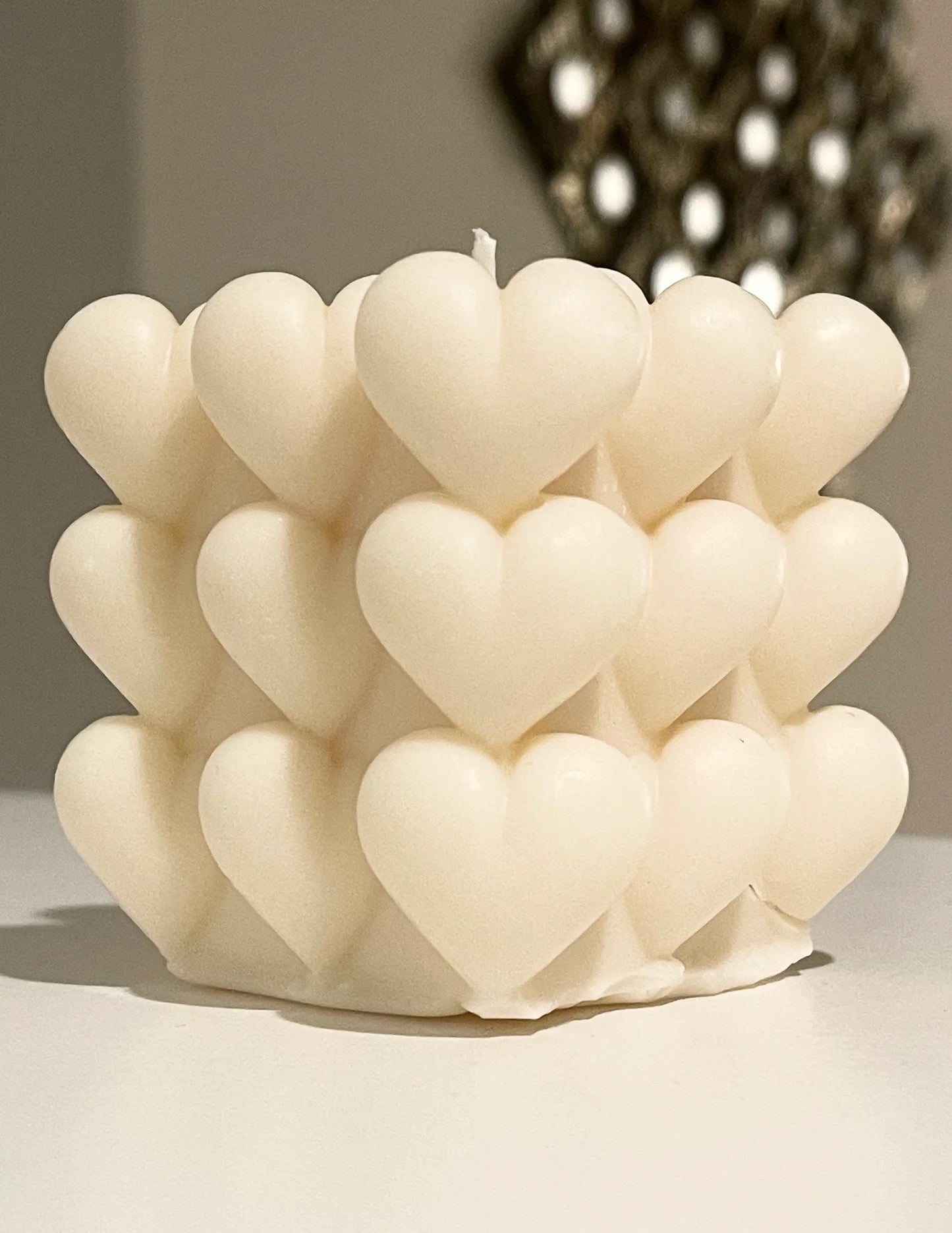 Heart Bubble Soy Wax Candle