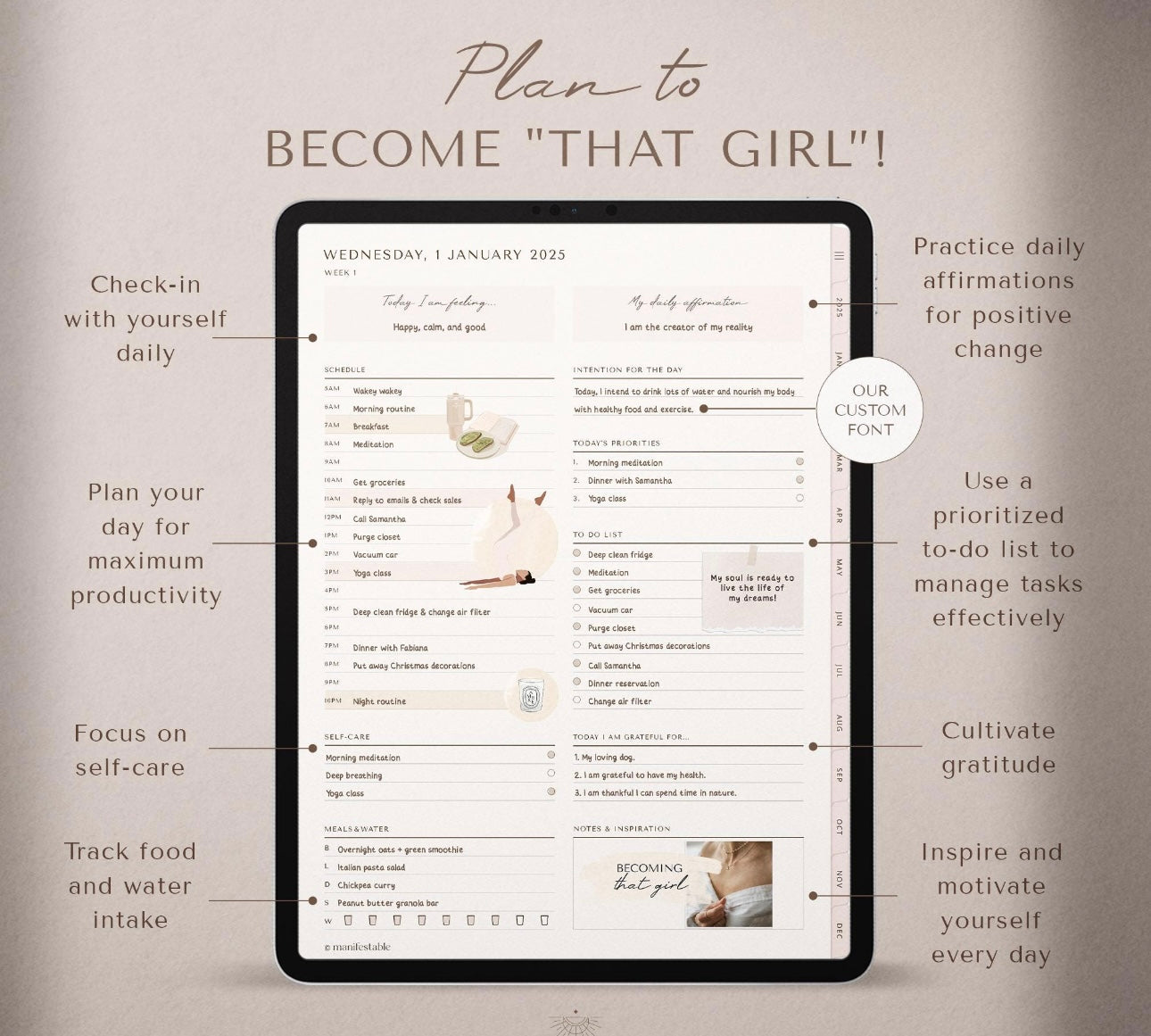 2025 That Girl Digital Planner